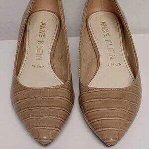 Anne Klein Womens AKXmay Iflex Pump Snake Embossed Slip On 7.5